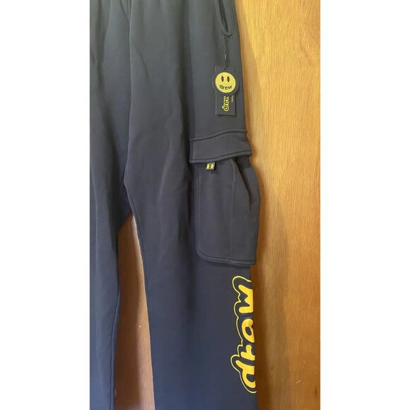 NWT Drew House Black Cartoon Cargo Sweatpants, Large - Picture 3 of 10